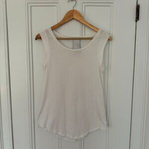 Meg - White Muscle Tee